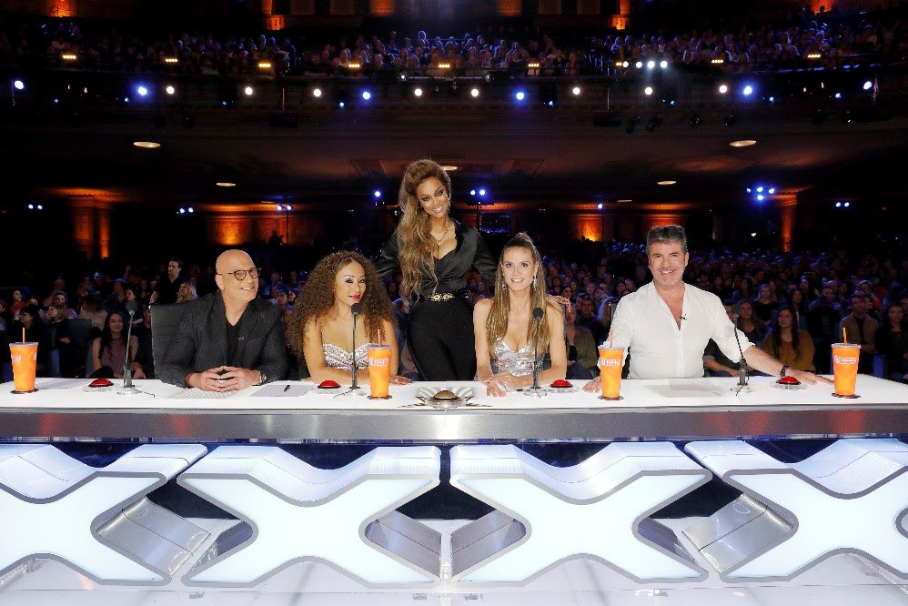 Crédito: Sony/Divulgação. Bancada de jurados do America's got talent