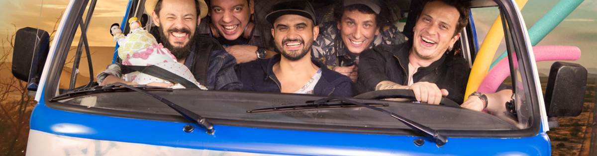 Crédito: Comedy Central/Divulgação. Elenco de A culpa é do Cabral: Na estrada