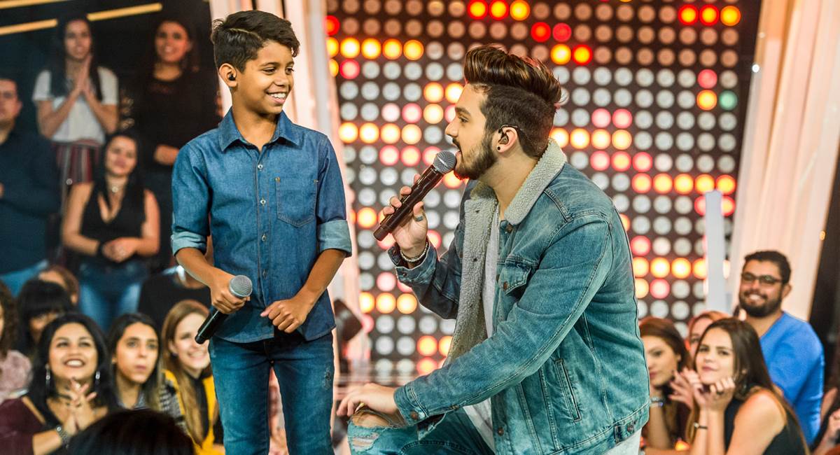 Crédito: Fabio Rocha/Divulgação. MC Bruninho e Luan Santana em Só toca top