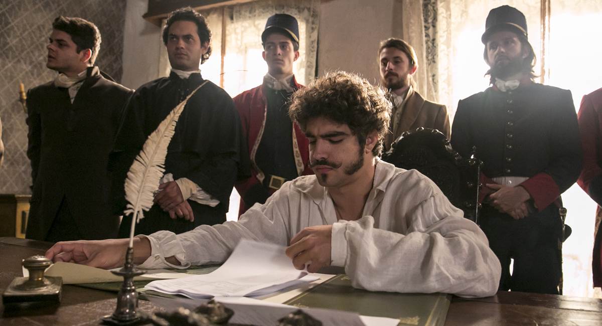 Crédito: Rafael Campos/Divulgação.Caio Castro como Dom Pedro I em Novo mundo.