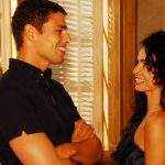 Cauã Reymond e Cláudia Ohana na novela A favorita