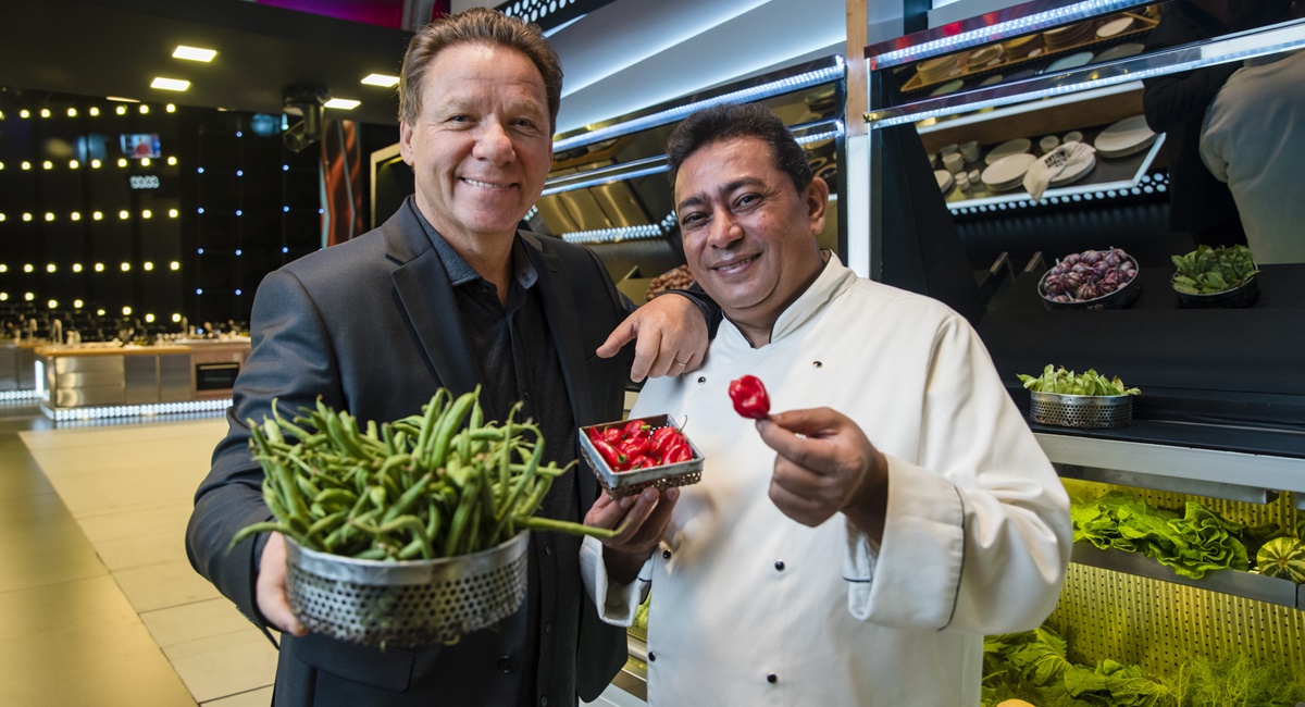 Claude Troisgros e Batista no reality Mestre do Sabor