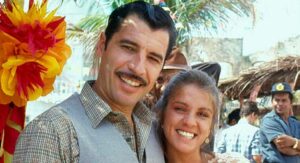 Paulo Betti e Tássia Camargo como Timóteo e Elisa em Tieta