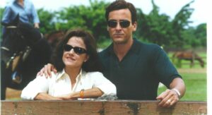 Marieta Severo e Alexandre Borges como Alma e Danilo na novela Laços de família