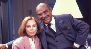 Ariclê Perez e Lima Duarte como Rosa Maria e Dom Lázaro na novela Meu bem, meu mal