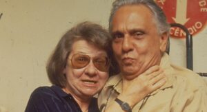 Zilda Cardoso e Jorge Dória como Elza e Emílio na novela Meu bem, meu mal