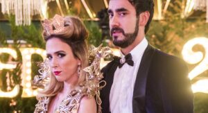 Tatá Werneck e Gabriel Godoy como Fedora e Leozinho em Haja coração