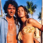 Marcos Palmeira e Camila Pitanga como Guma e Esmeralda na novela Porto dos milagres