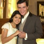 Vanessa Giácomo e Daniel de Oliveira como Zuca e Luís Jerônimo na novela Cabocla