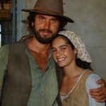 Eriberto Leão e Maria Flor como Tomé e Tina na novela Cabocla