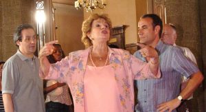 Daniel Dantas, Daisy Lucidi e Marco Ricca como Heitor, Valentina e Gustavo na novela Paraíso tropical