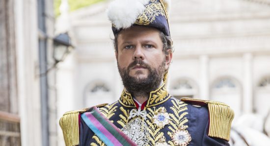 Selton Mello como Dom Pedro II em Nos tempos do imperador