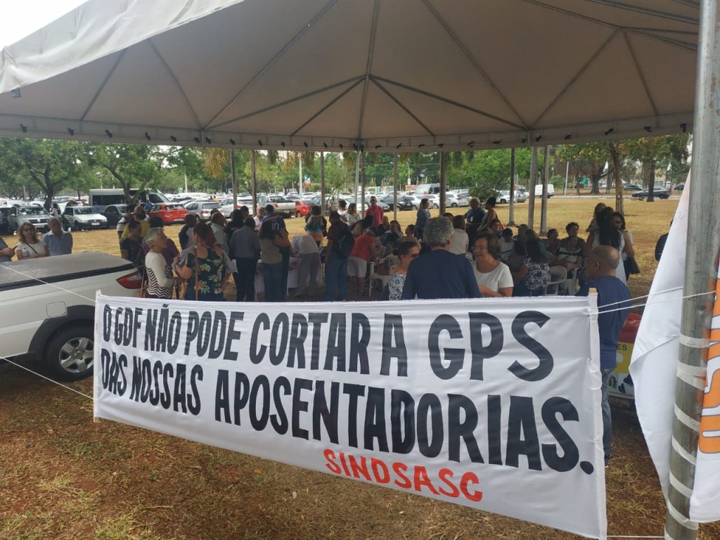 Protesto contra do corte da GPS - Foto Divulgação Sindsasc (3)