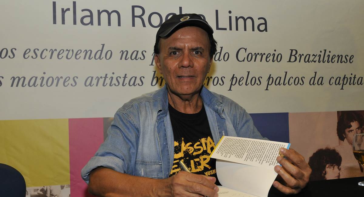 Irlam Rocha Lima no lançamento de Minha trilha sonora